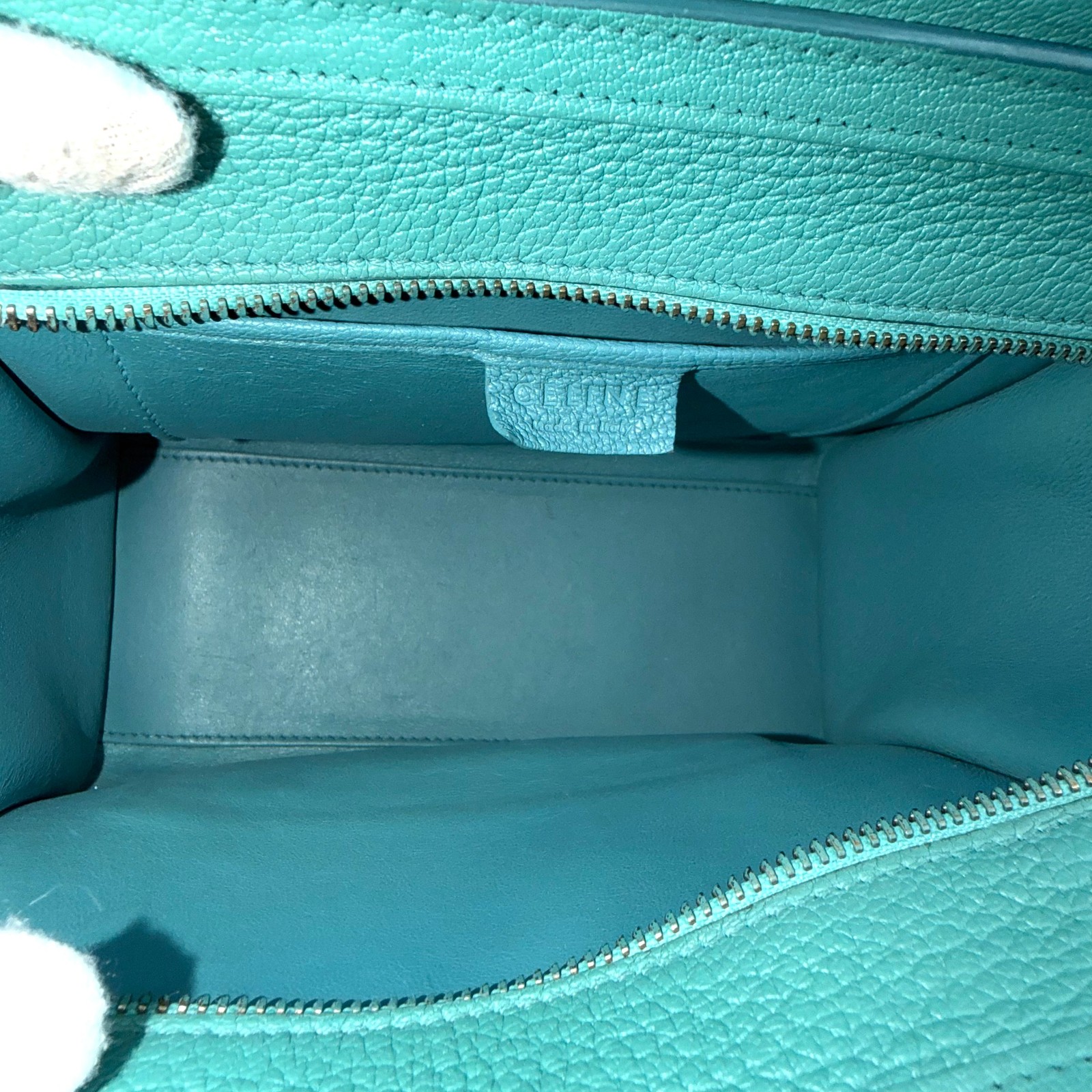1821 Pre-owned Celine Nano Luggage pebbled leather handbag 26.03.03