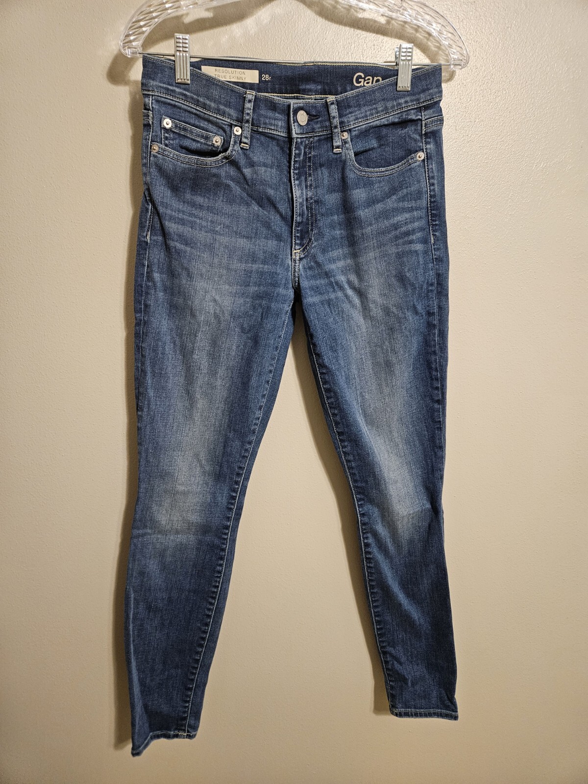 GAP 1969 Women’s Resolution True Skinny High Rise Tapered Leg Jeans SIze 28r