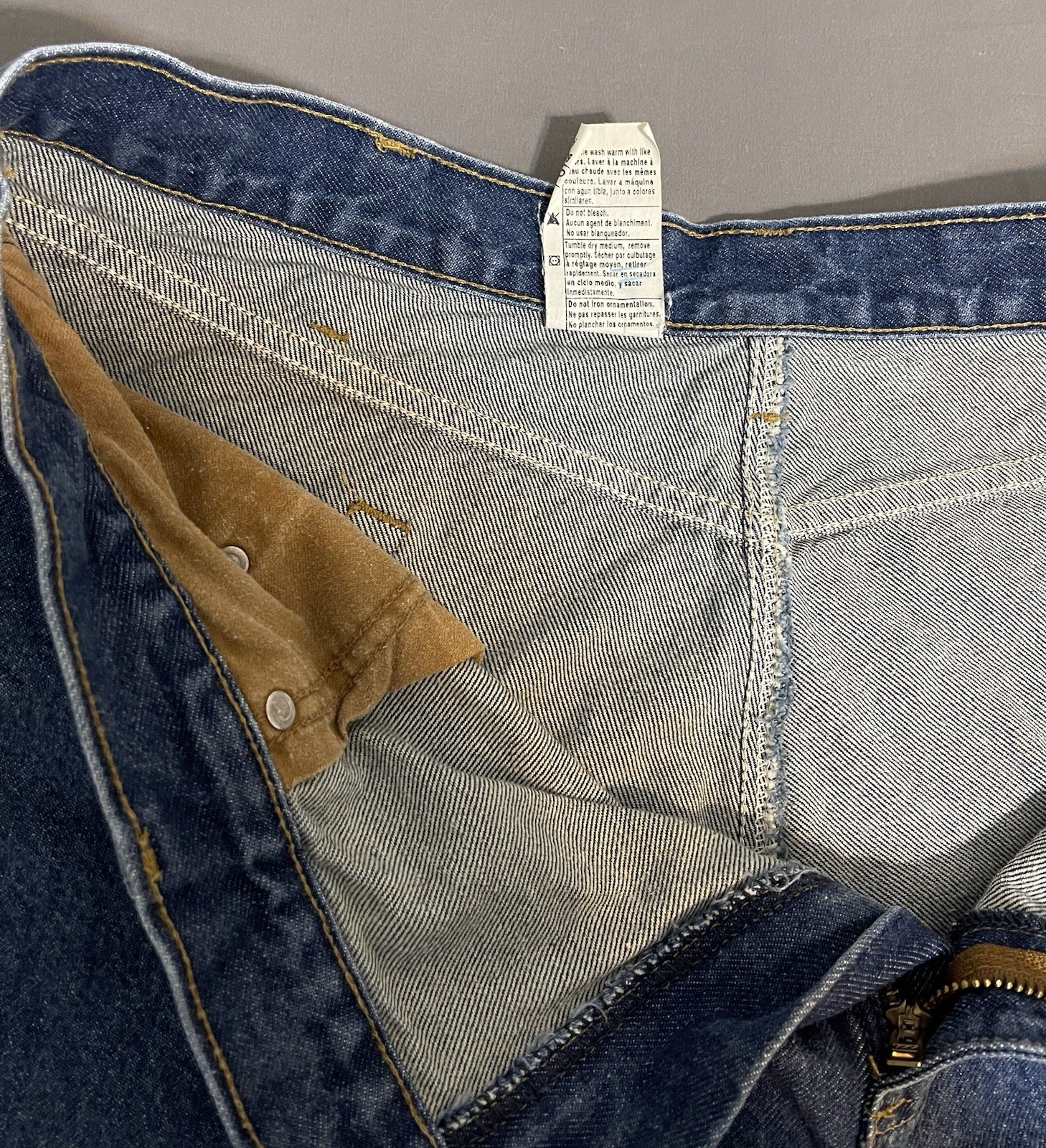 Carhartt B480 DVB Relaxed Fit Jeans Mens 40×32 Blue Denim Excellent