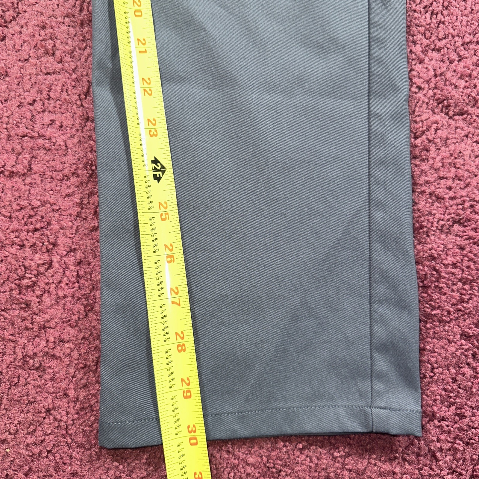 Vuori Mens Cascade Tech Chino Pant 34×30 V427 Performance Gray