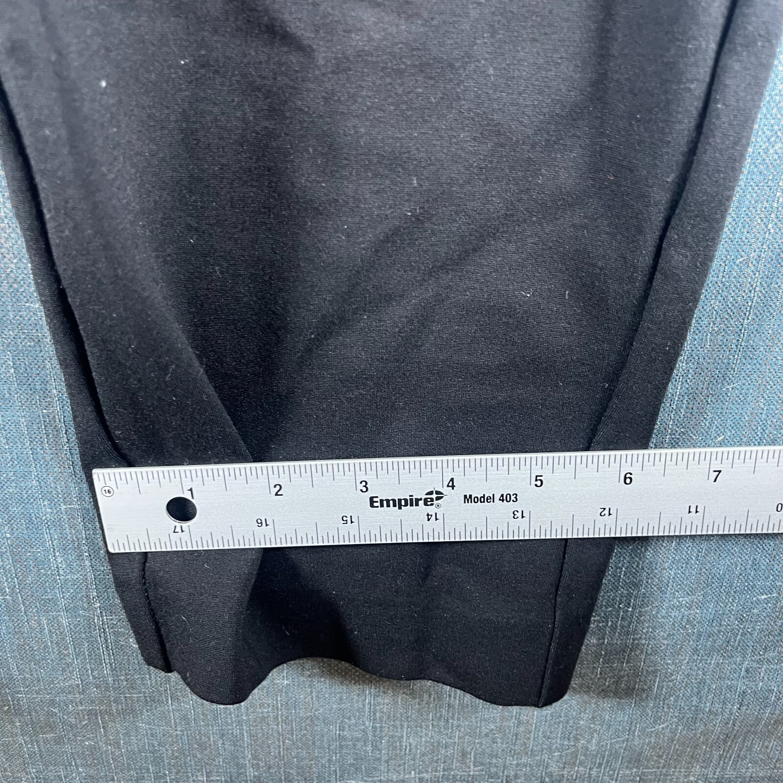 Dalia Womens Pants Size XL Black Rayon Curvy Straight Leg Elastic Waist Pull On