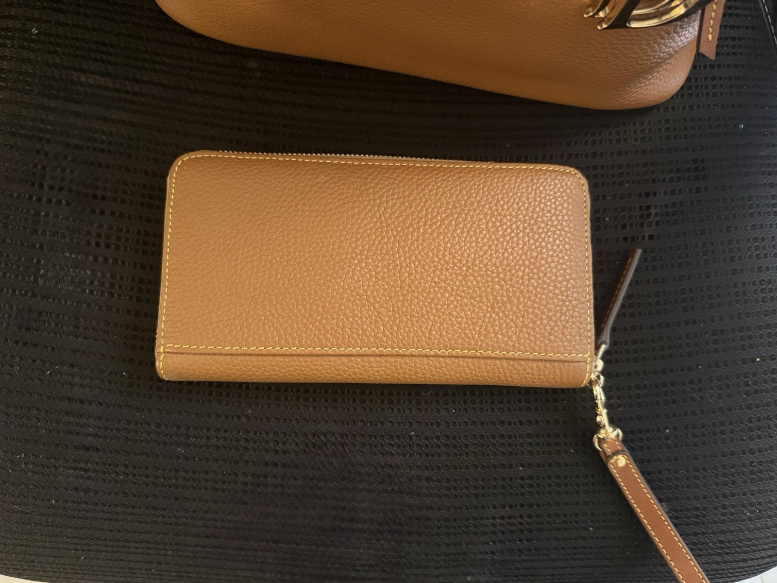 Dooney & Bourke Pebble Grain Domed Satchel Handbag with wallet and card case