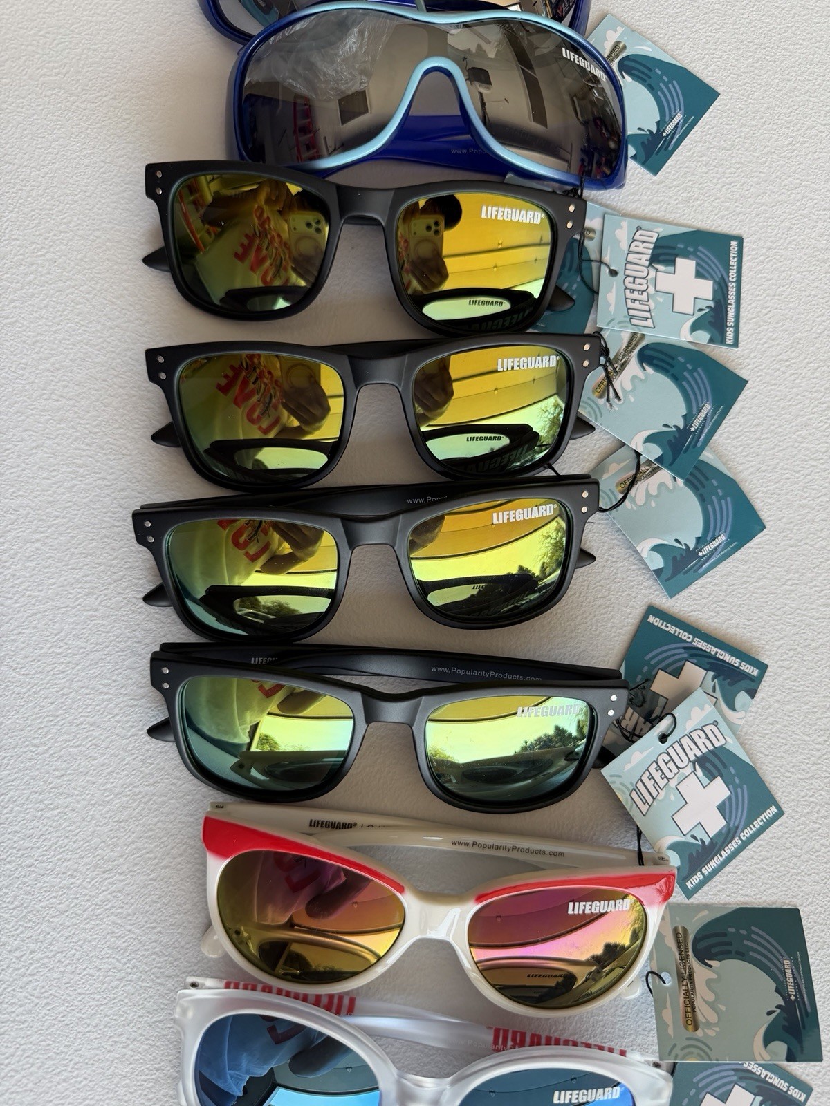 Lifeguard Polarized Sunglasses 14-Pair Lot Bundle – Assorted Styles & Colors