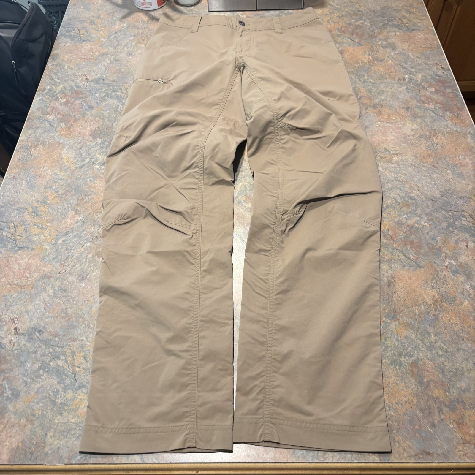 Marmot Arch Rock Pants Beige Cargo Hiking Stretch Nylon 152370 Men’s M 32X32