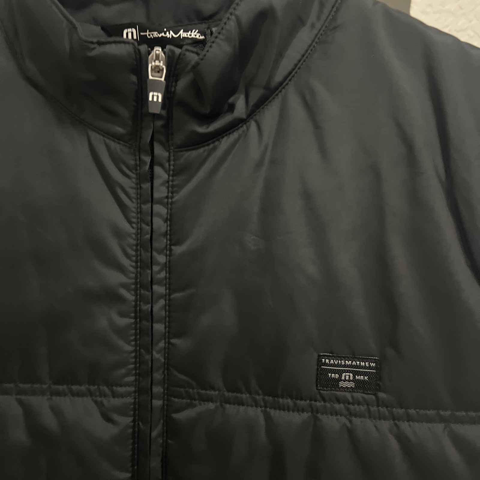 Travis Mathew Vest Black Men’s Size Medium New