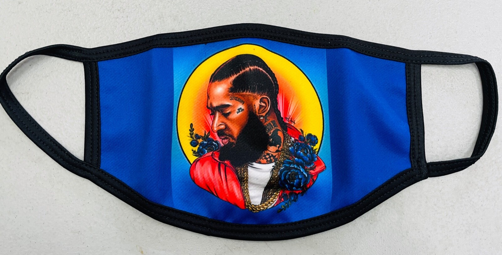 Nipsey Hussle Remembered Printed Face Mask, Free Shipping and Returns USA Seller
