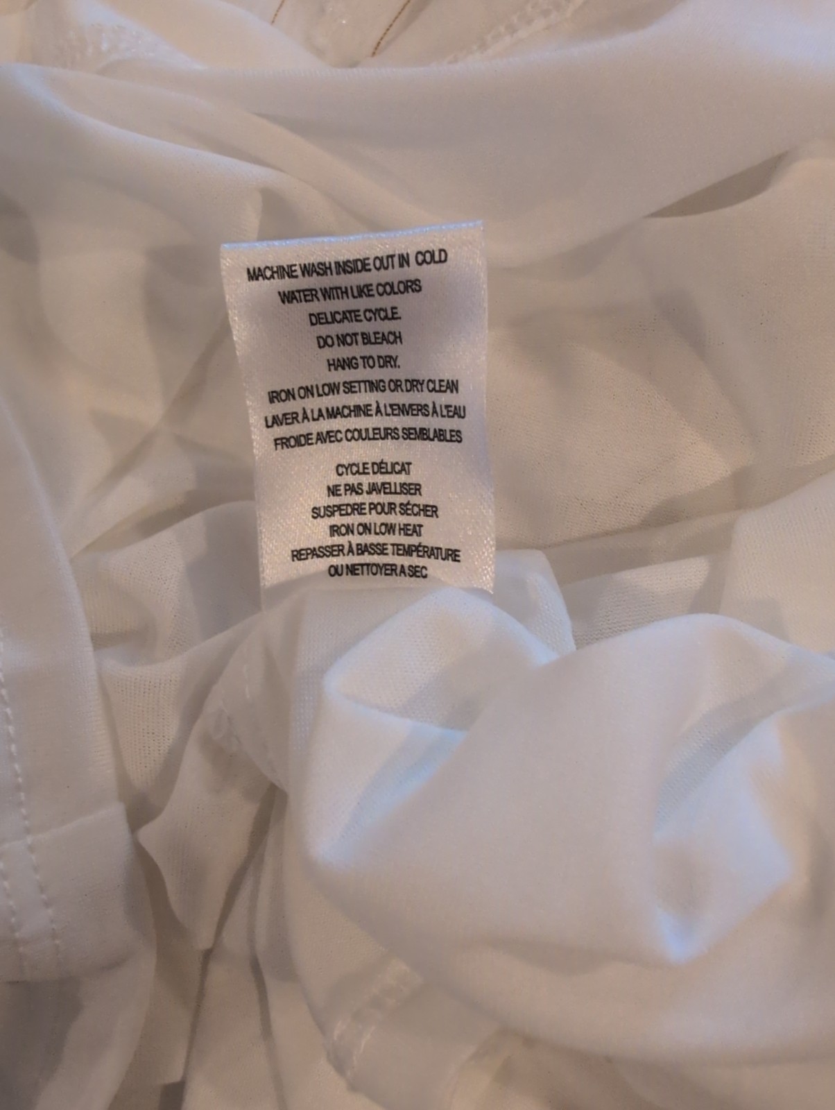 Blouseology Ivory, Chiffon, Lined, Fly Away Top 1X NWOT