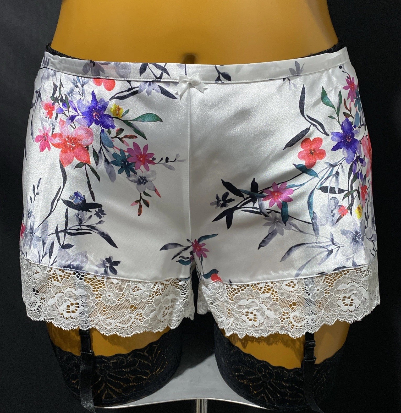 Debenhams Bonita Cami & Short Set, Floral Print Liquid Satin, UK 16, New