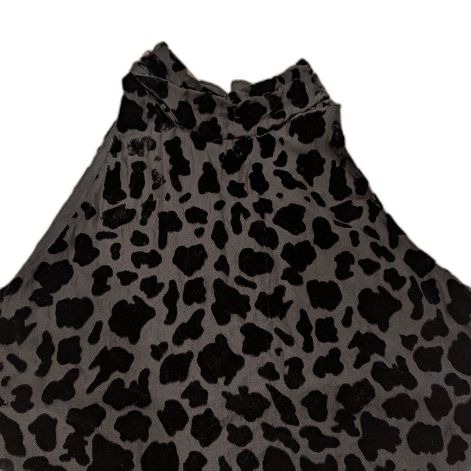 Black Velvet Burnout Tank Top Sheer Y2K Whimsygoth Witchy Goth