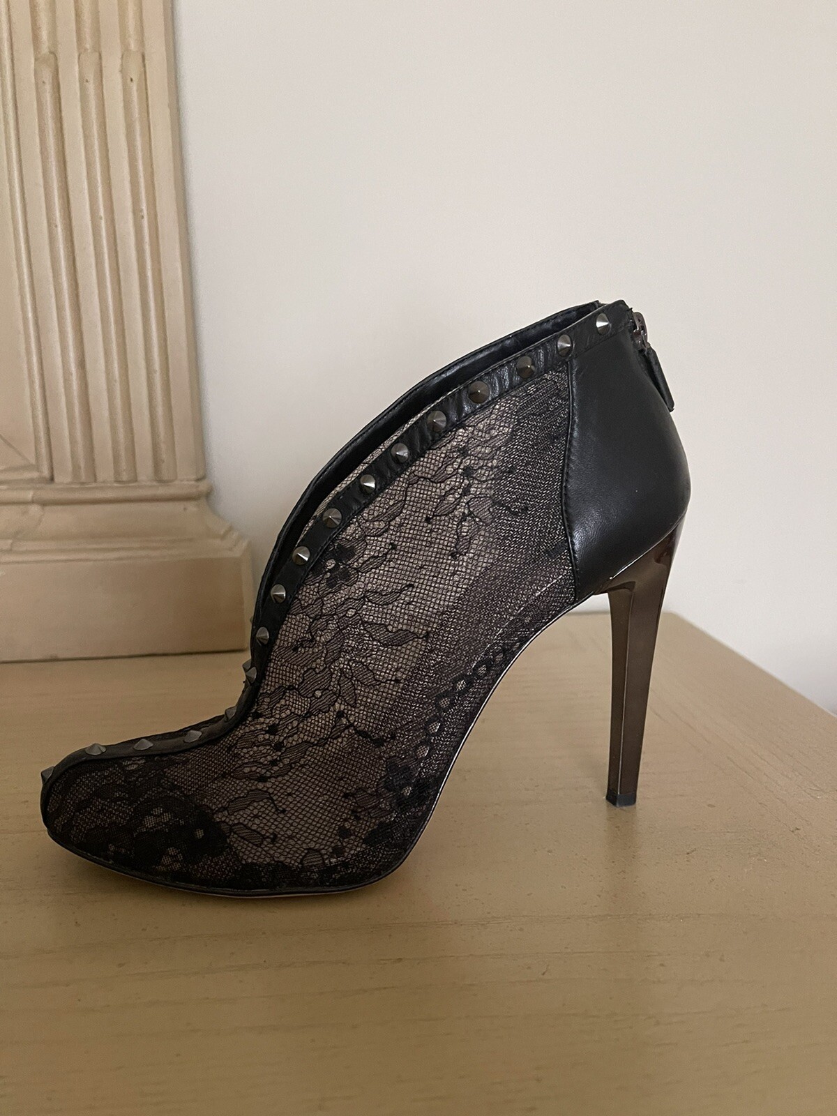 BCBG Maxazria Whim Studded Lace Booties