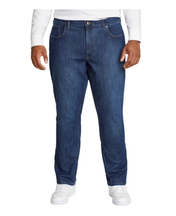 Eddie Bauer Men’s Jean Regular Fit Stretch Denim Dark Blue Size 40×30