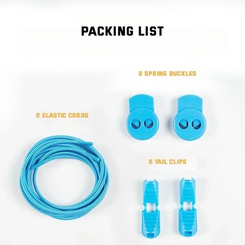 Lock Laces Elastic No Tie Shoelaces One Size Fits All