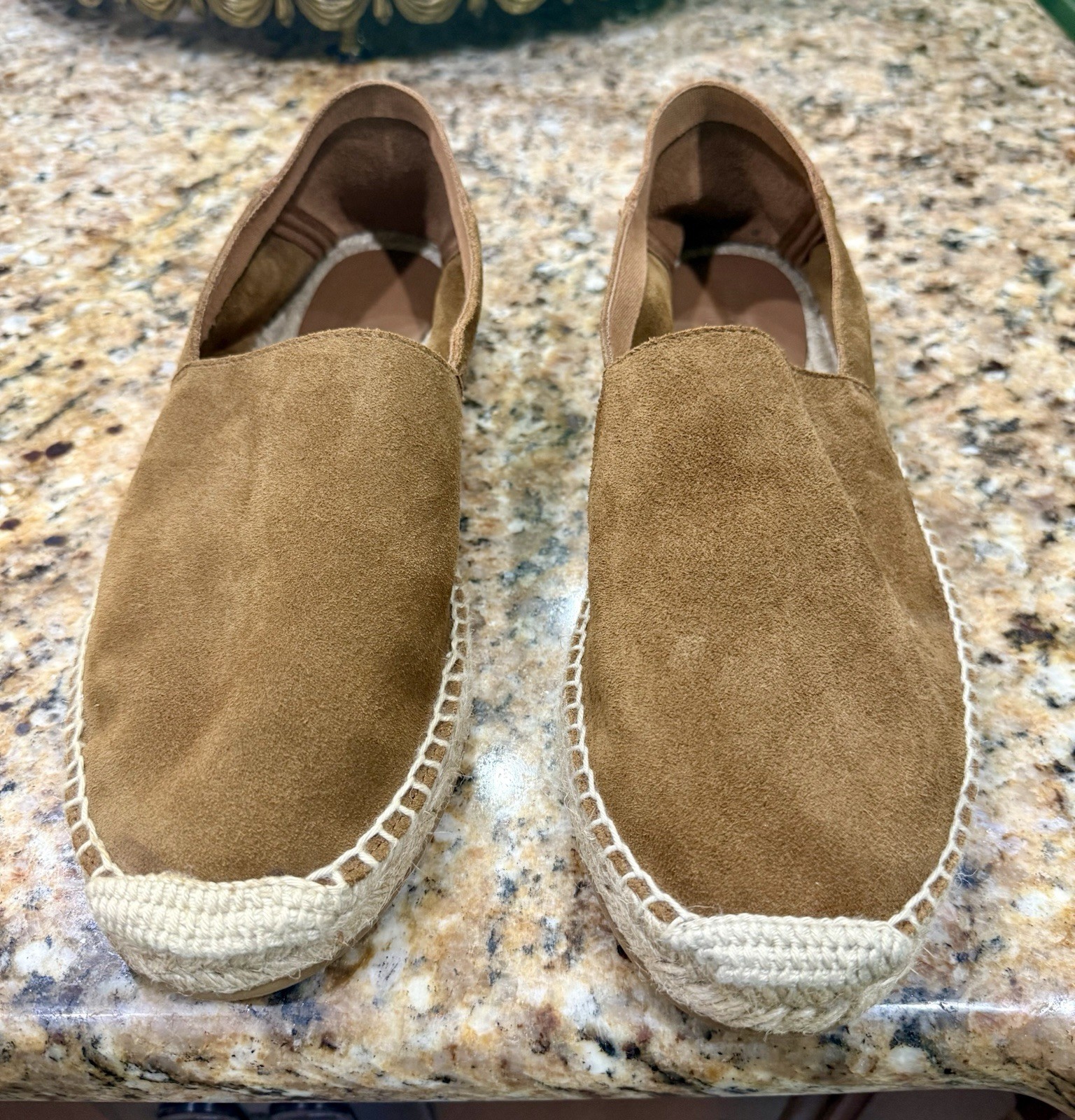 Todd Snyder Espadrilles Mens 9 Brown Suede Leather Slip On Made in Spain Nomad