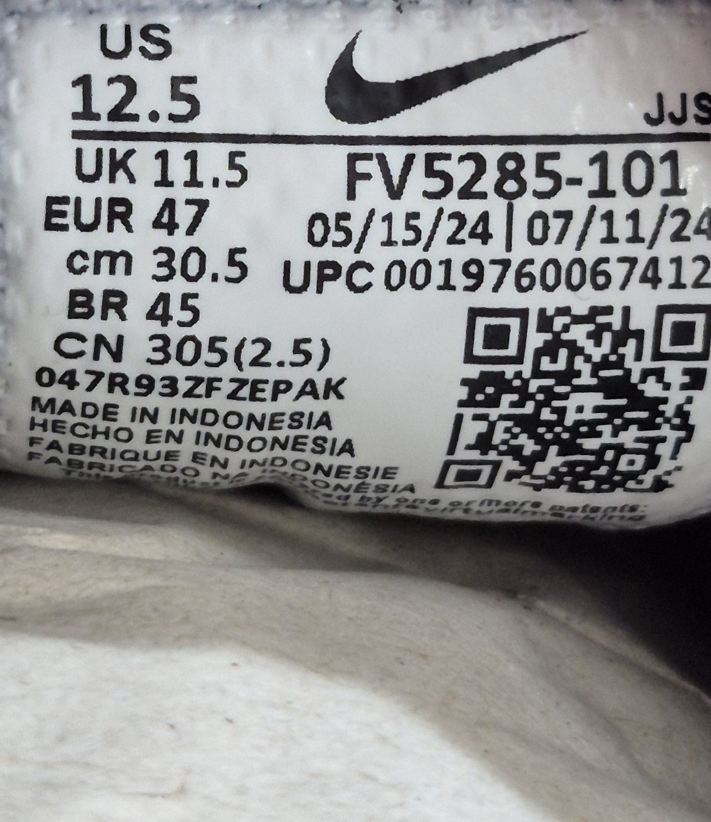 NEW Men’s Size 12.5 Nike Promina Pumice White Black Running Gym Shoes FV5285 101