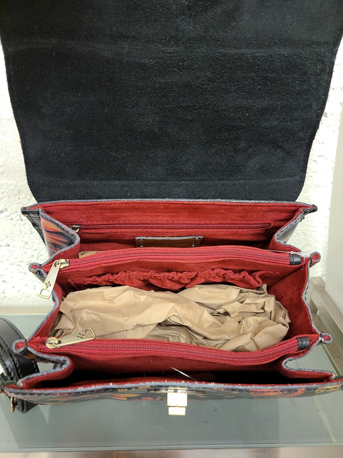 Patricia Nash Ellora Multi Compartment Satchel CHOOSE PRINT FROM MENU Leather
