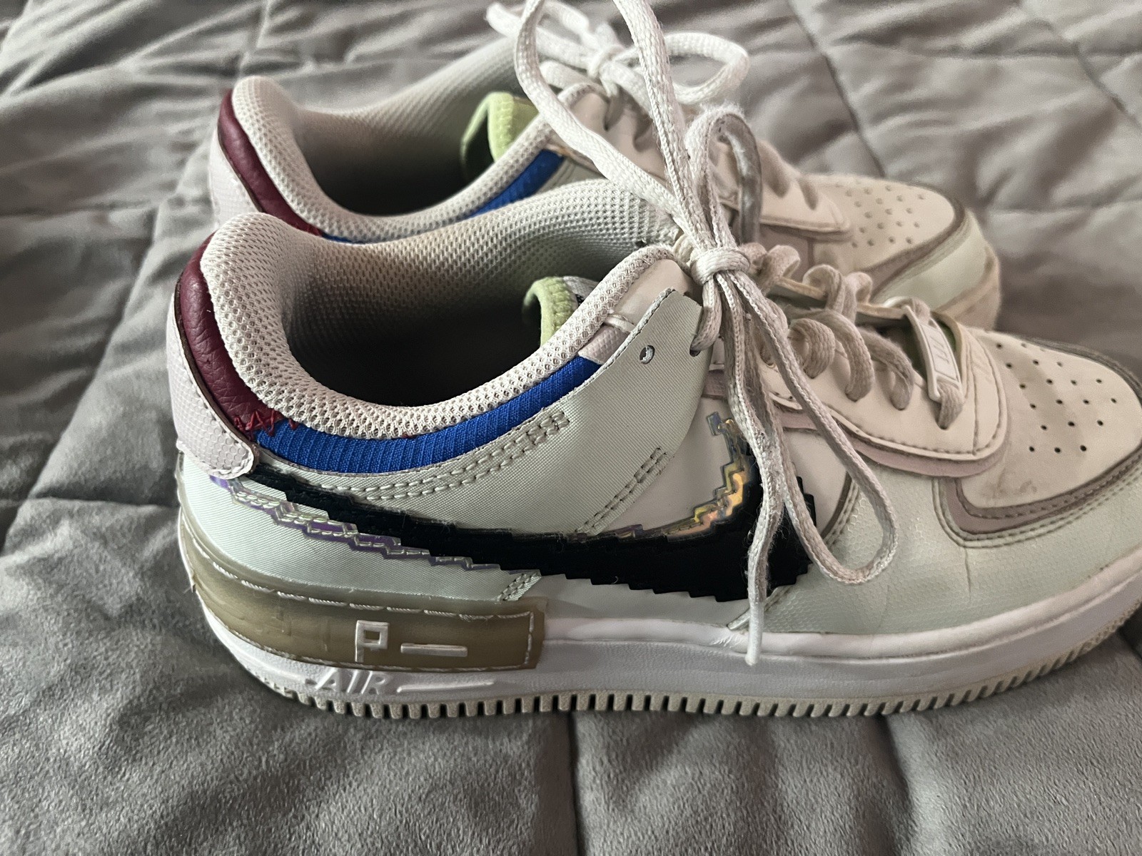 Nike Air Force 1 Shadow Pixel Swoosh – Size 7.5-Great Condition