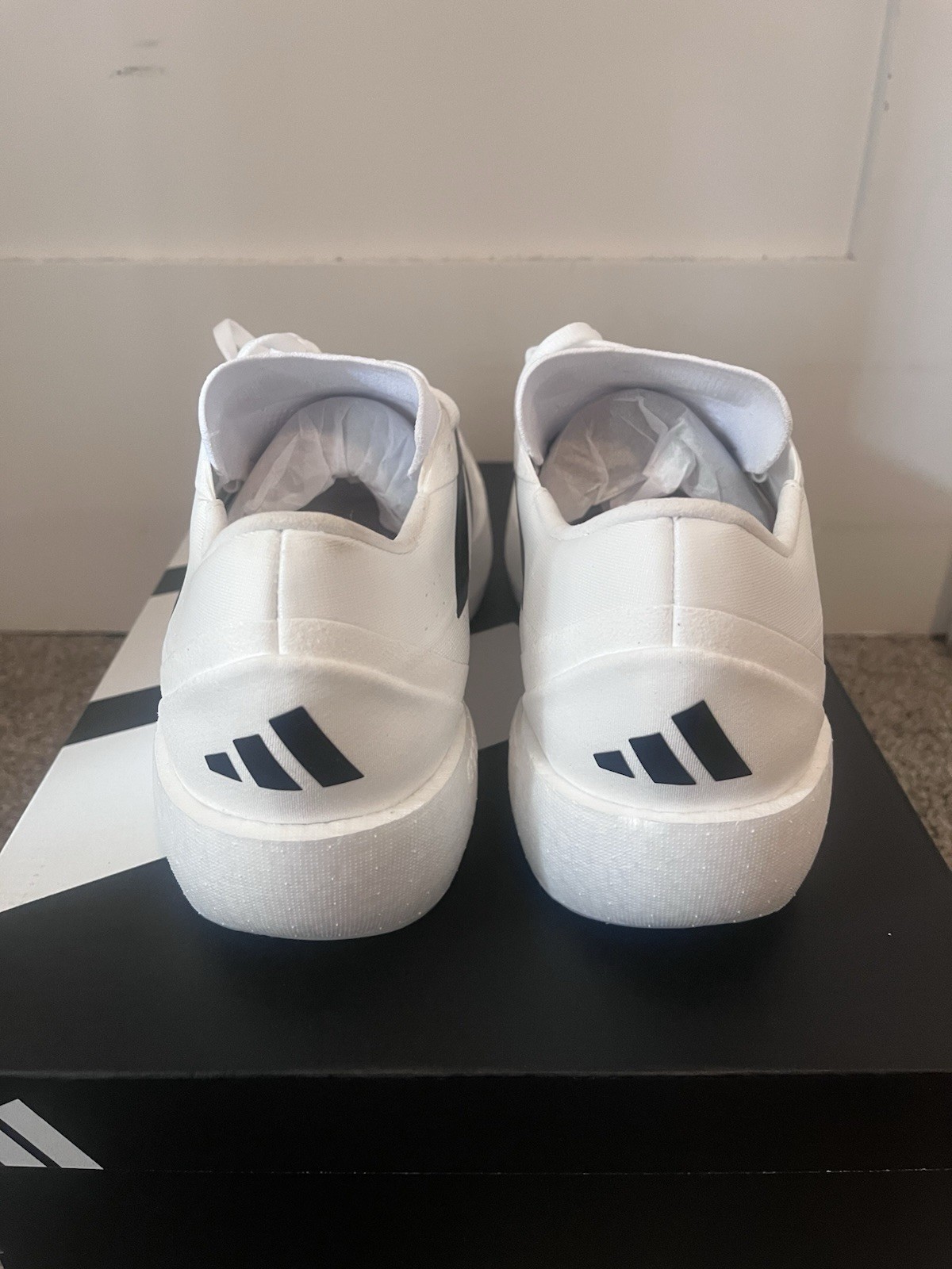 adidas Zenboost M Men’s Running Sneakers White/Black Low Top Lace-Up HQ9528