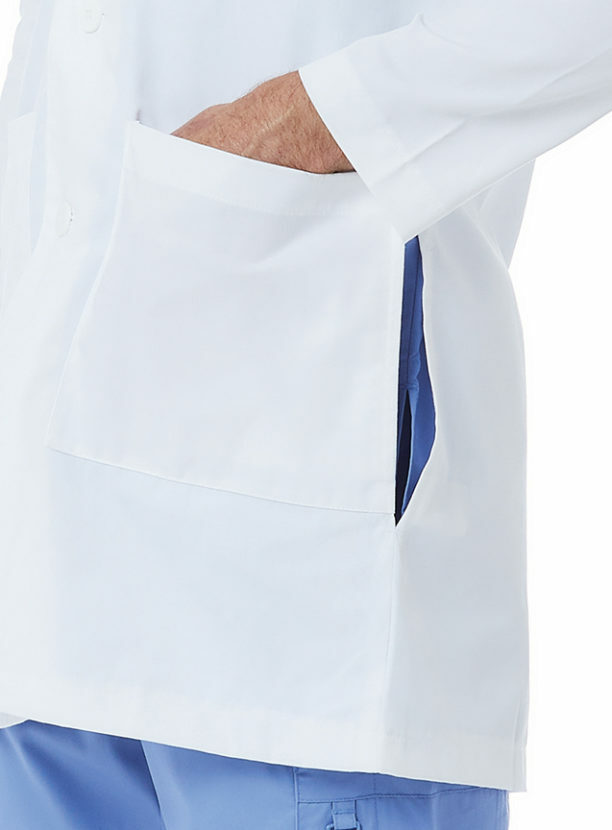 Maevn Unisex White Lab Coat Style 7551 35.5″ Length One Chest pocket XS to 5XL