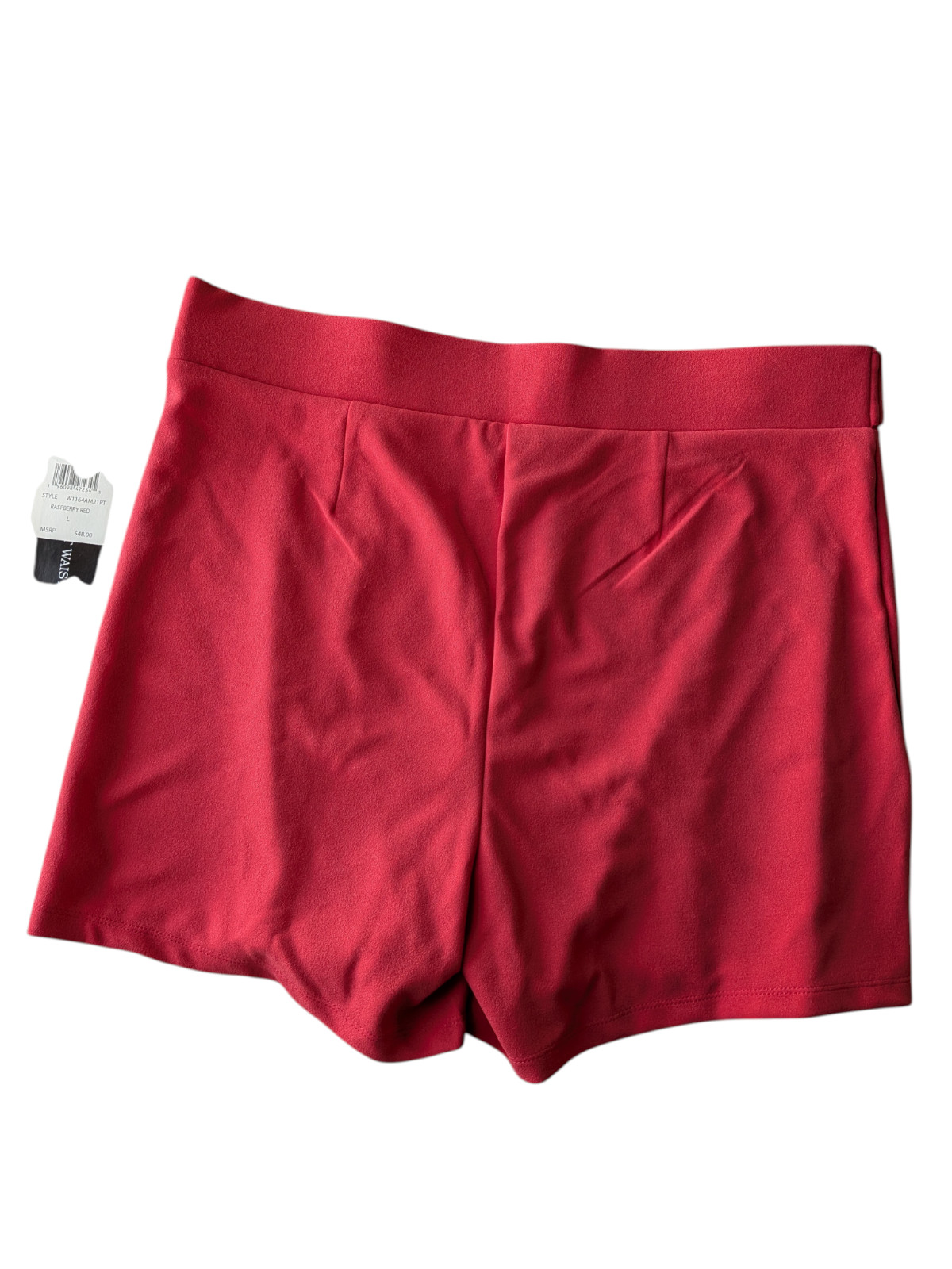 NEW Retrology Womens Sailor Shorts Size L Pink Pull On Nautical Retro Preppy