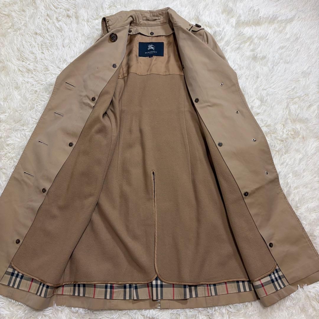 Burberry London single trench coat Nova check honey beige 36