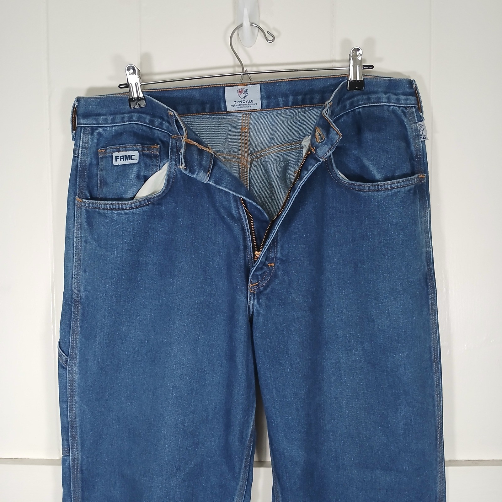 Tyndale FRMC Flame Resistant Jeans Mens 36×34 Blue Work Pants F290T Made in USA