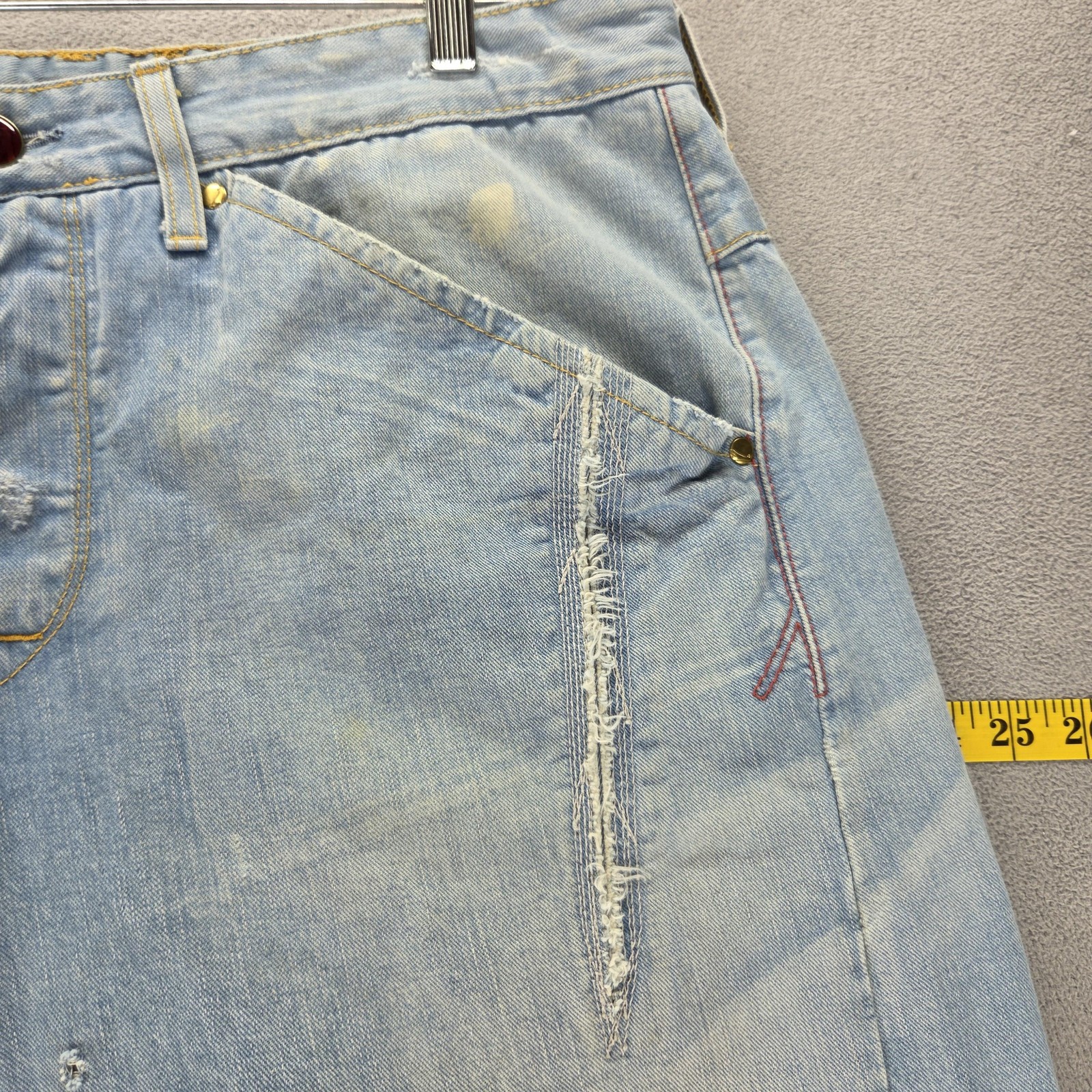 Vintage Levis Engineered Jeans Mens 33×34 Blue Twisted Light Wash Denim