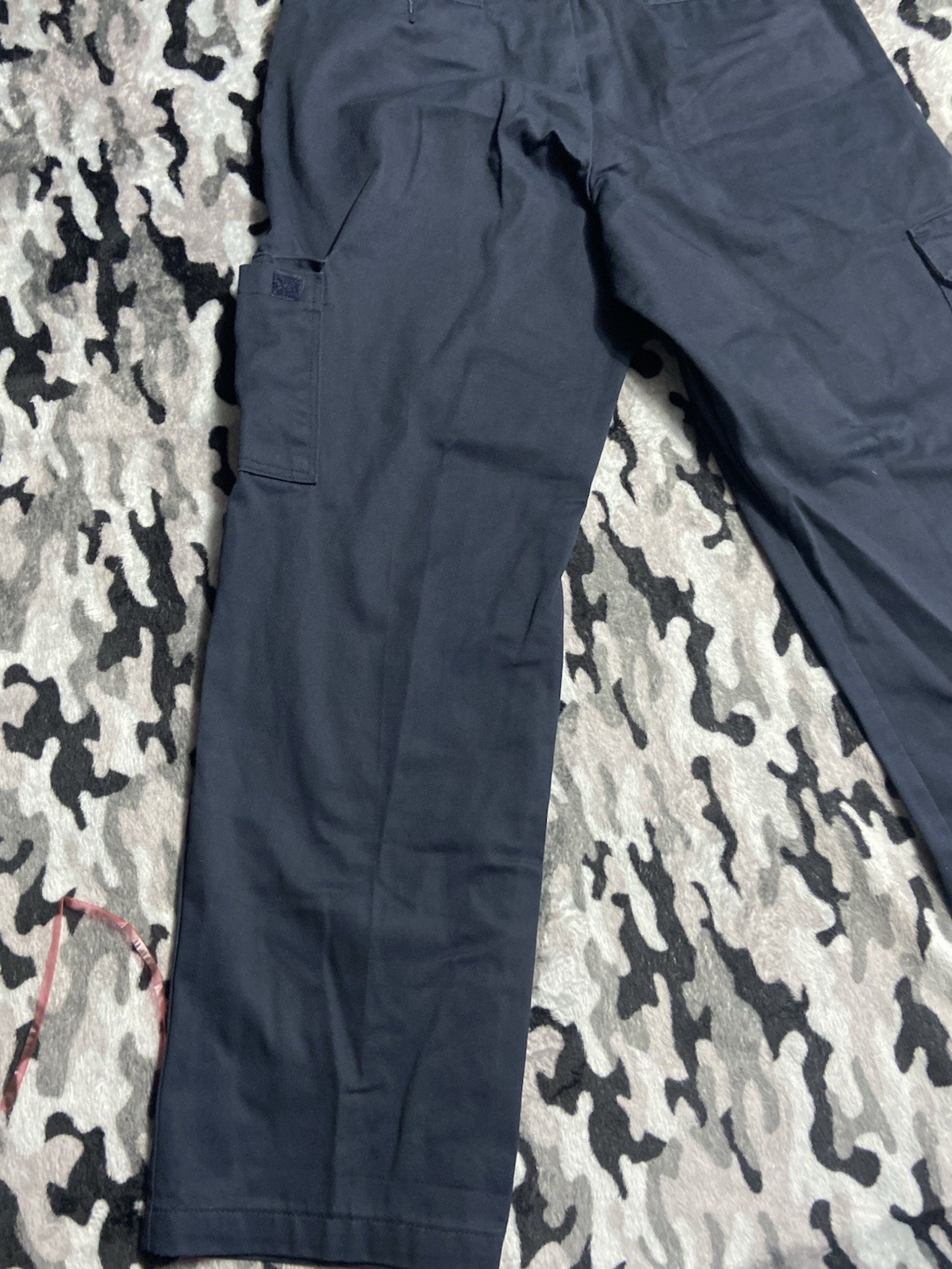 Dickies Mens Navy Cargo Work Pants 34×32 Twill Poly/Cotton MPN WP592DN
