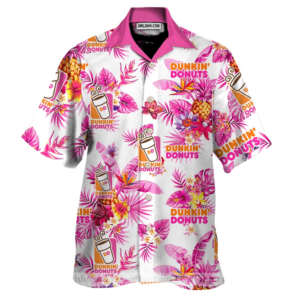 Dunkin Donuts Hawaiian Shirt And Beach Shorts_2rw_96
