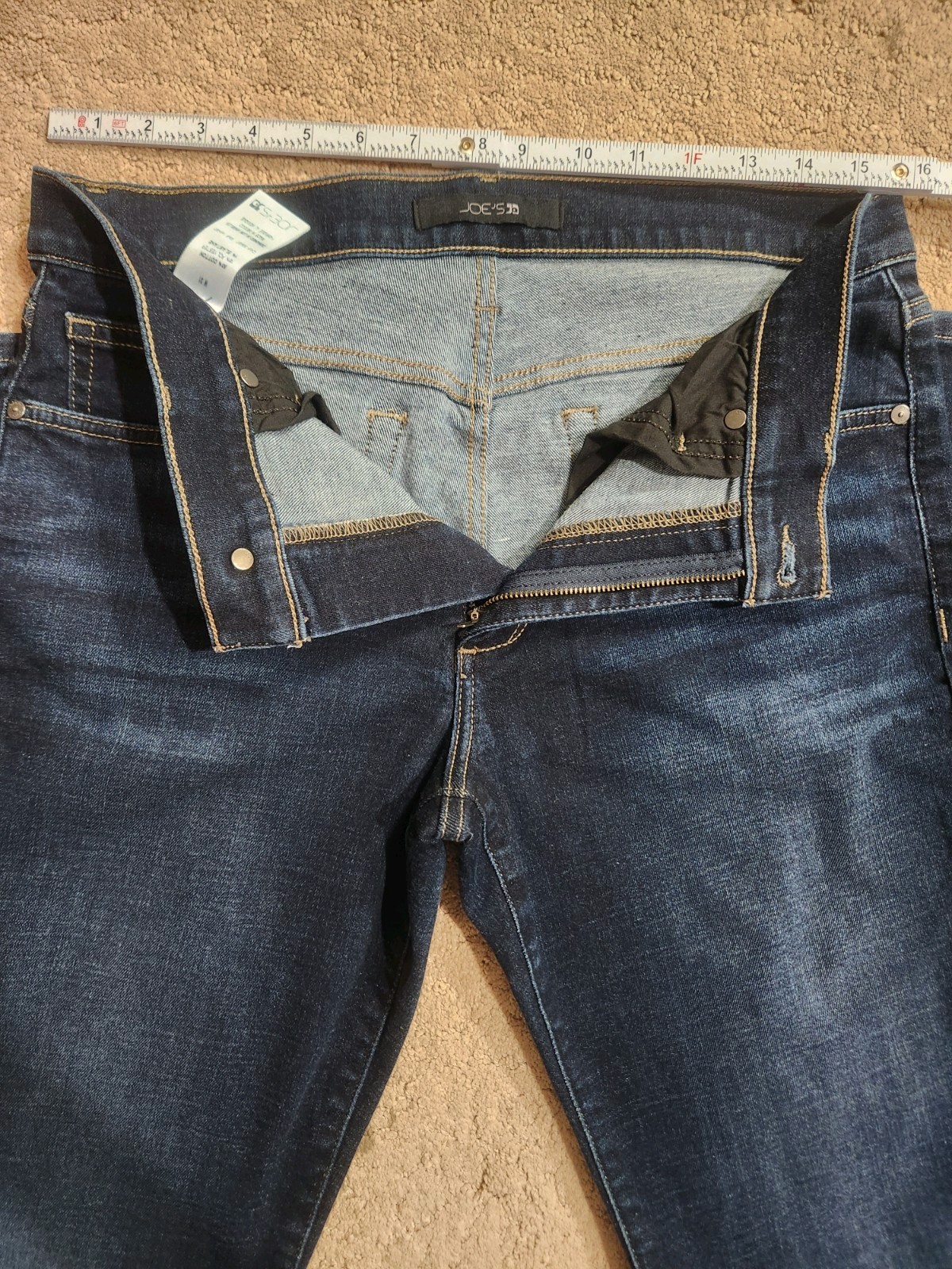 JOE’S Men’s Slim Straight Dark Wash Blue Stretch Denim Jeans 31×32