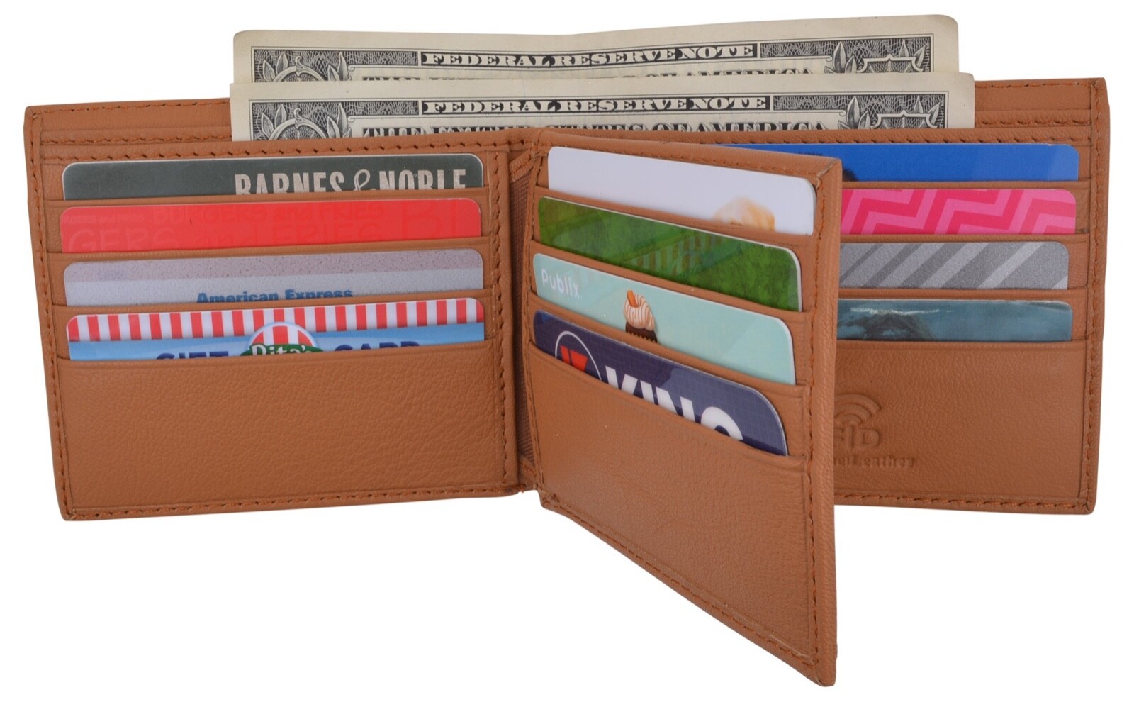 Brown Handcrafted Cowhide Genuine Leather Men’s Bifold Premium Wallet