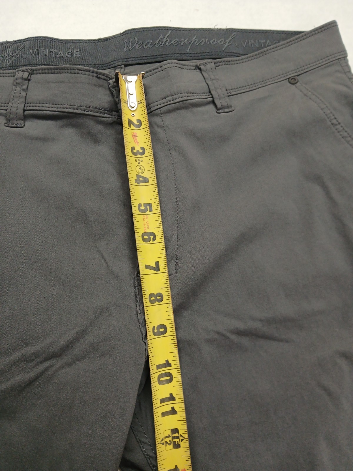 WEATHERPROOF VINTAGE MEN’S STRETCH CANVAS PANT GRAY 38X32