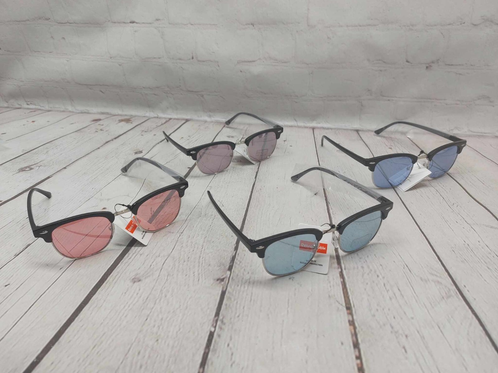 Womens Retro Optix Clubmaster / Browline Sunglasses (Your Choice)