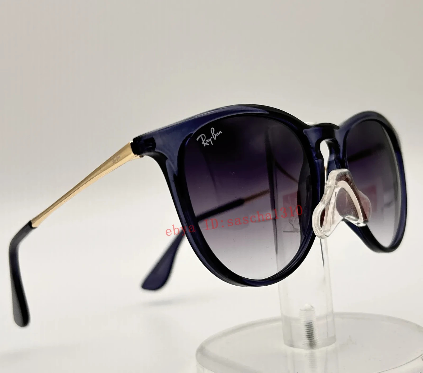 Ray-Ban Erika Sunglasses RB4171 Blue Frame Grey Lenses Unisex UV400 54mm