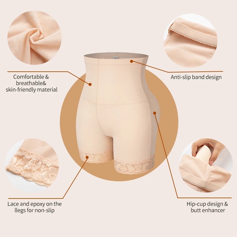 Fajas Colombianas Big ASS Butt Lifter Shorts Body Shaper Booty Hip Enhancer BBL