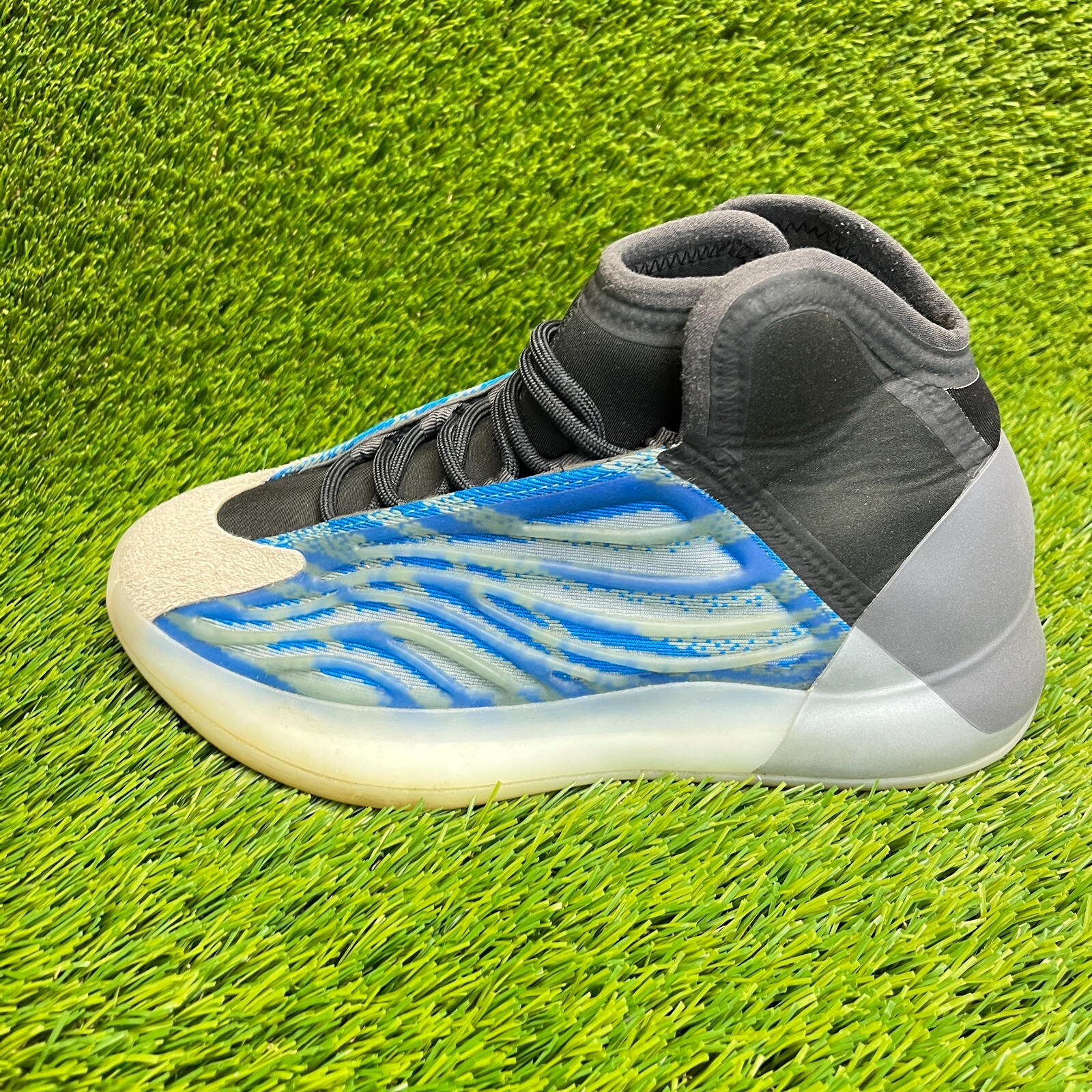 Adidas Yeezy Quantum Mens Size 7 Frozen Blue Black Basketball Shoes Sneakers