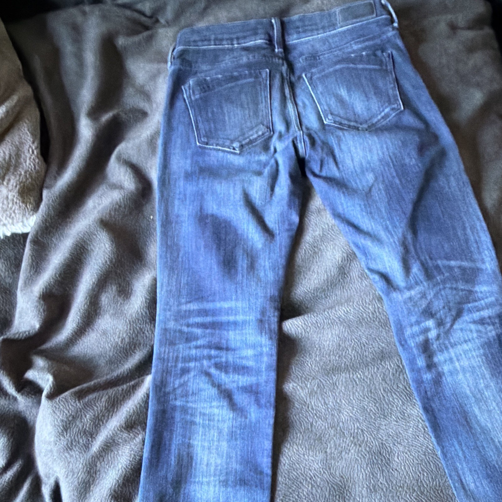 Express Skinny Stretch Denim Blue Button Zip 5-Pocket Women’s Jeans