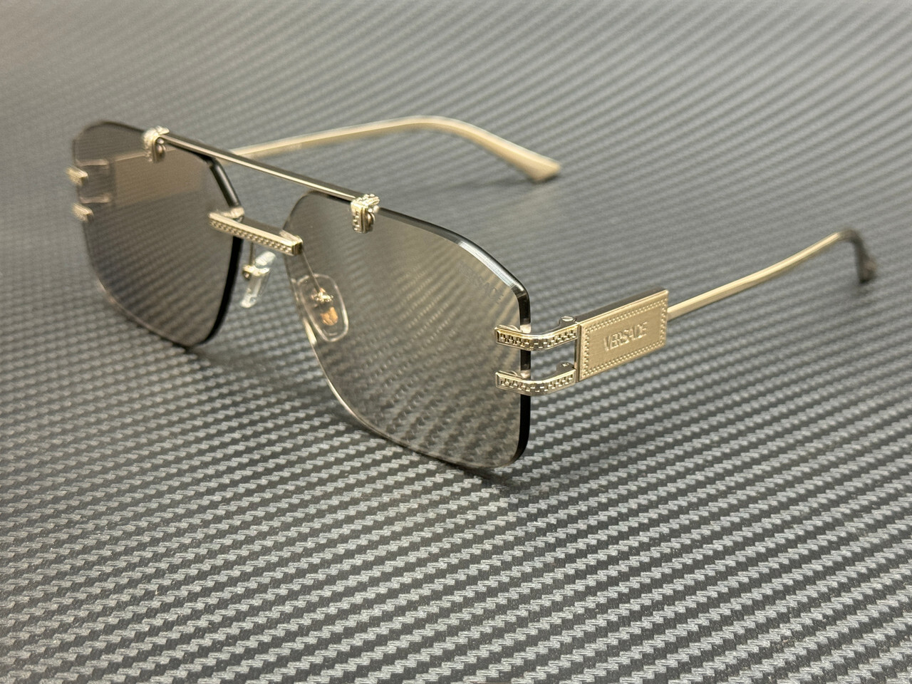 VERSACE VE2275 10008V Silver Mirror Men’s 60 mm Sunglasses