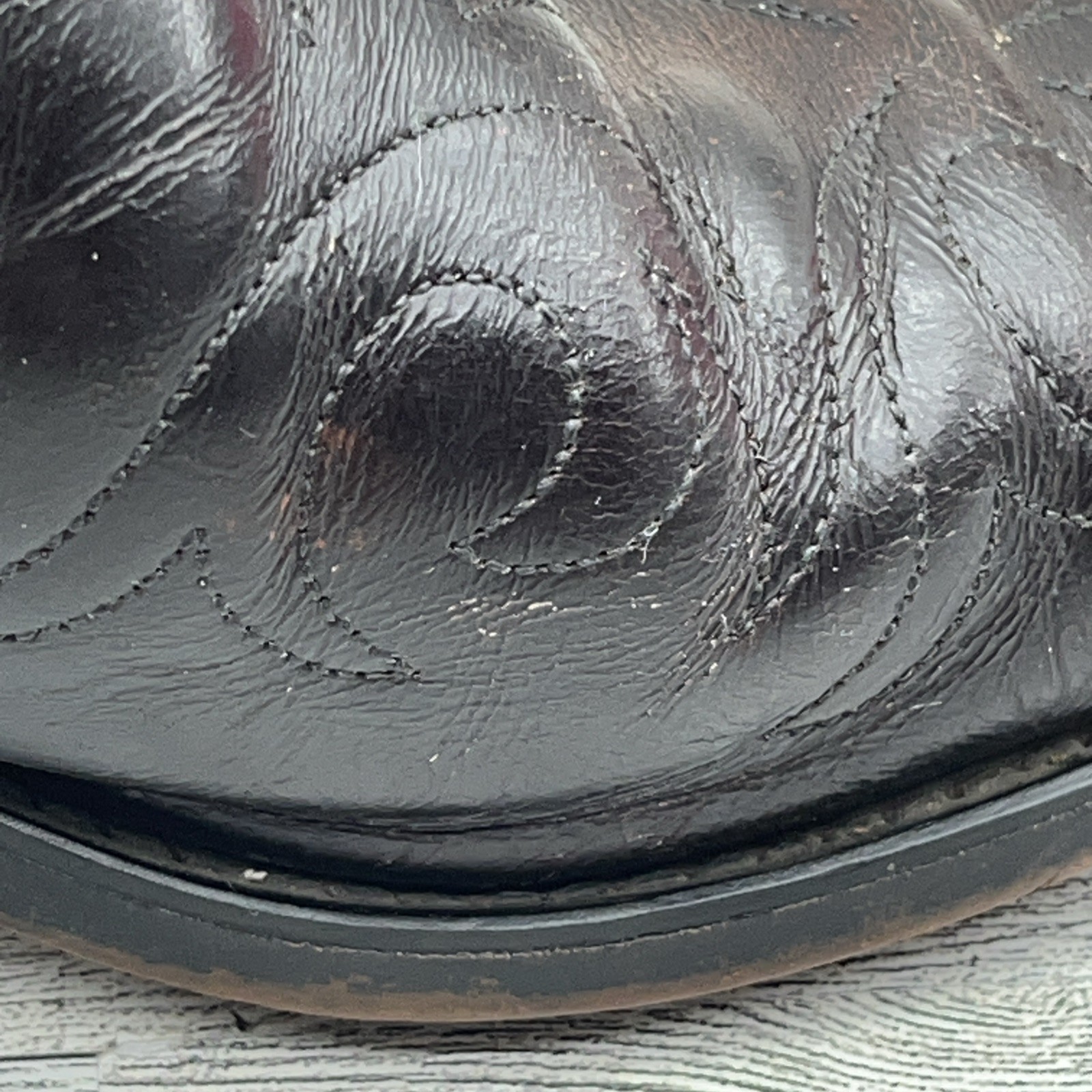 Laredo 2637 Brown Leather Western Cowboy Boots USA Men Size 9 2E