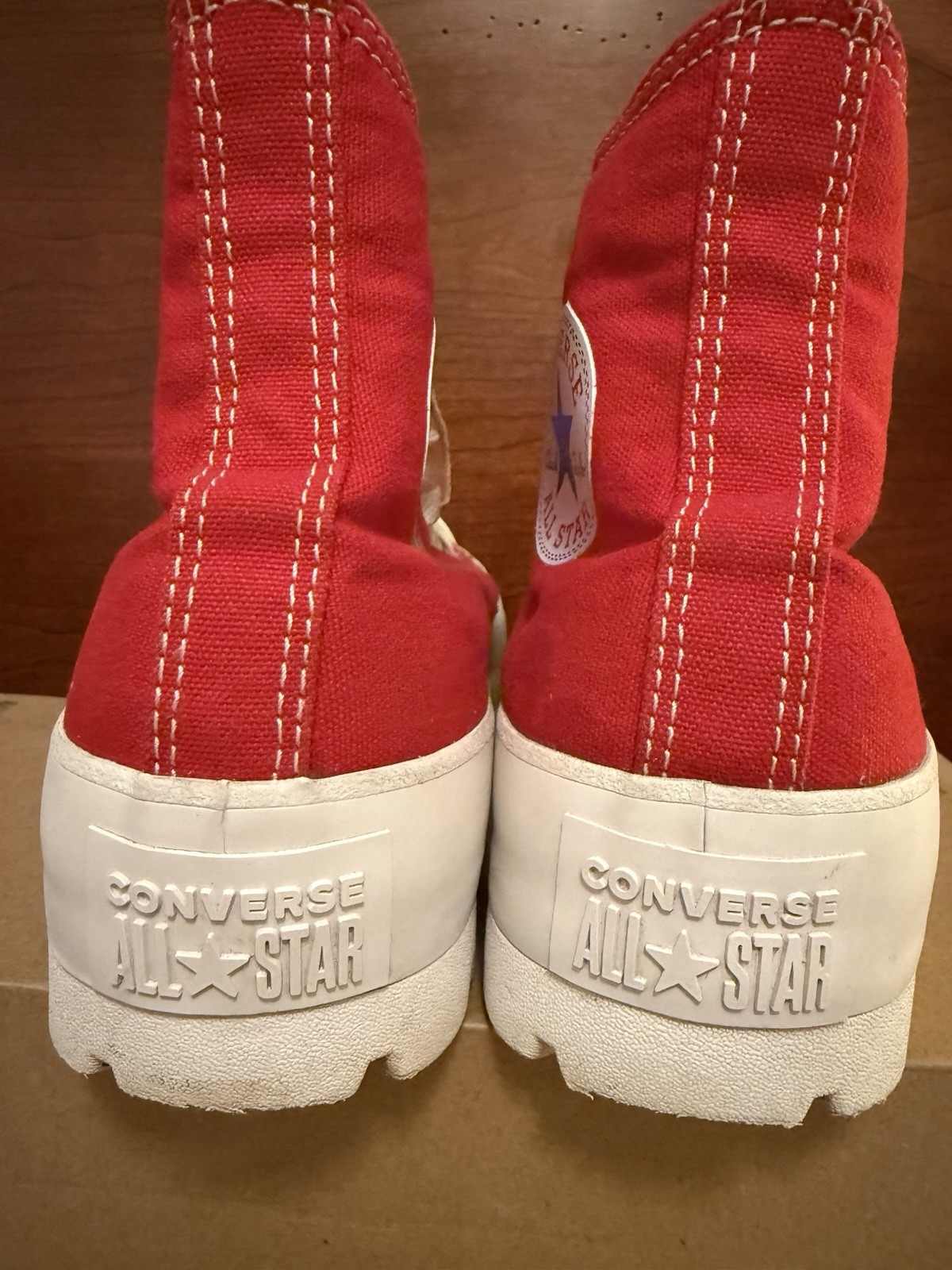 Converse Chuck Taylor Platform Lugged Hi Tops Red Women’s Size 8 EU 38 UK 6