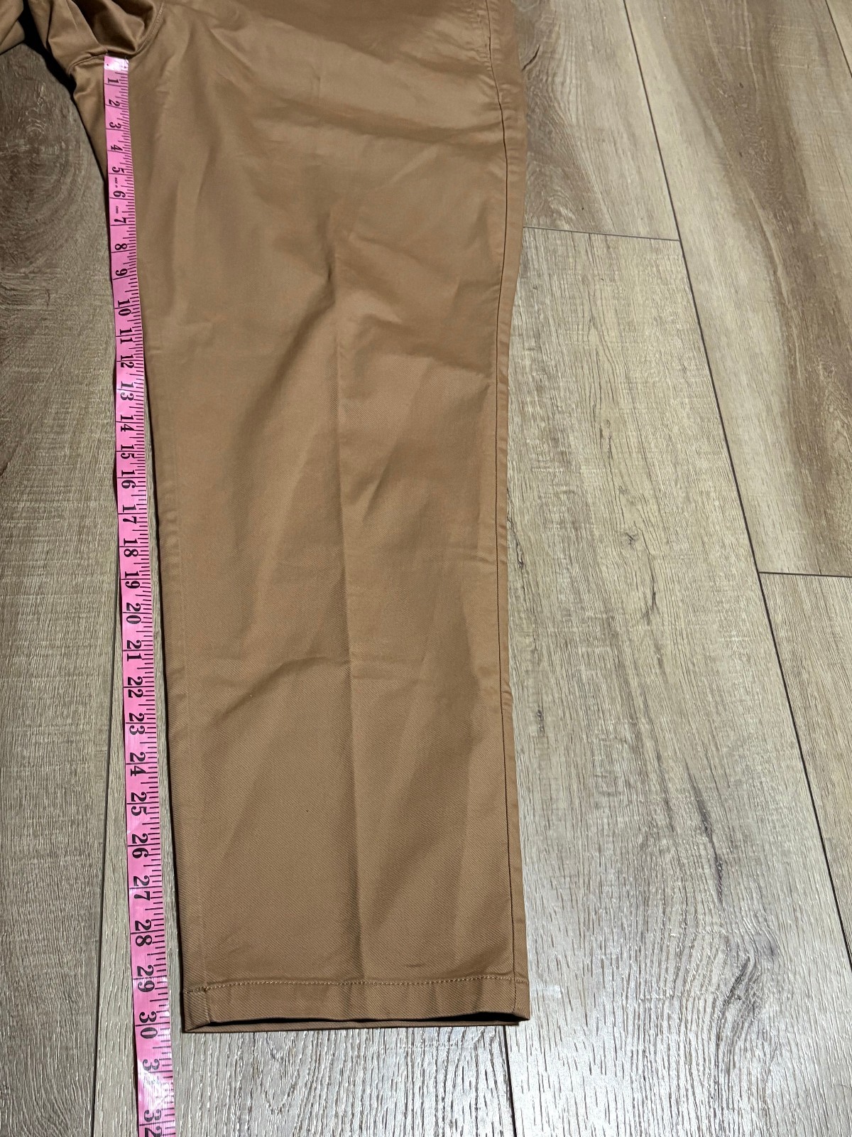 Perk Feel Good Chino Slim Fit + Stretch Pants Mens Size 42/30 Smooth Oak