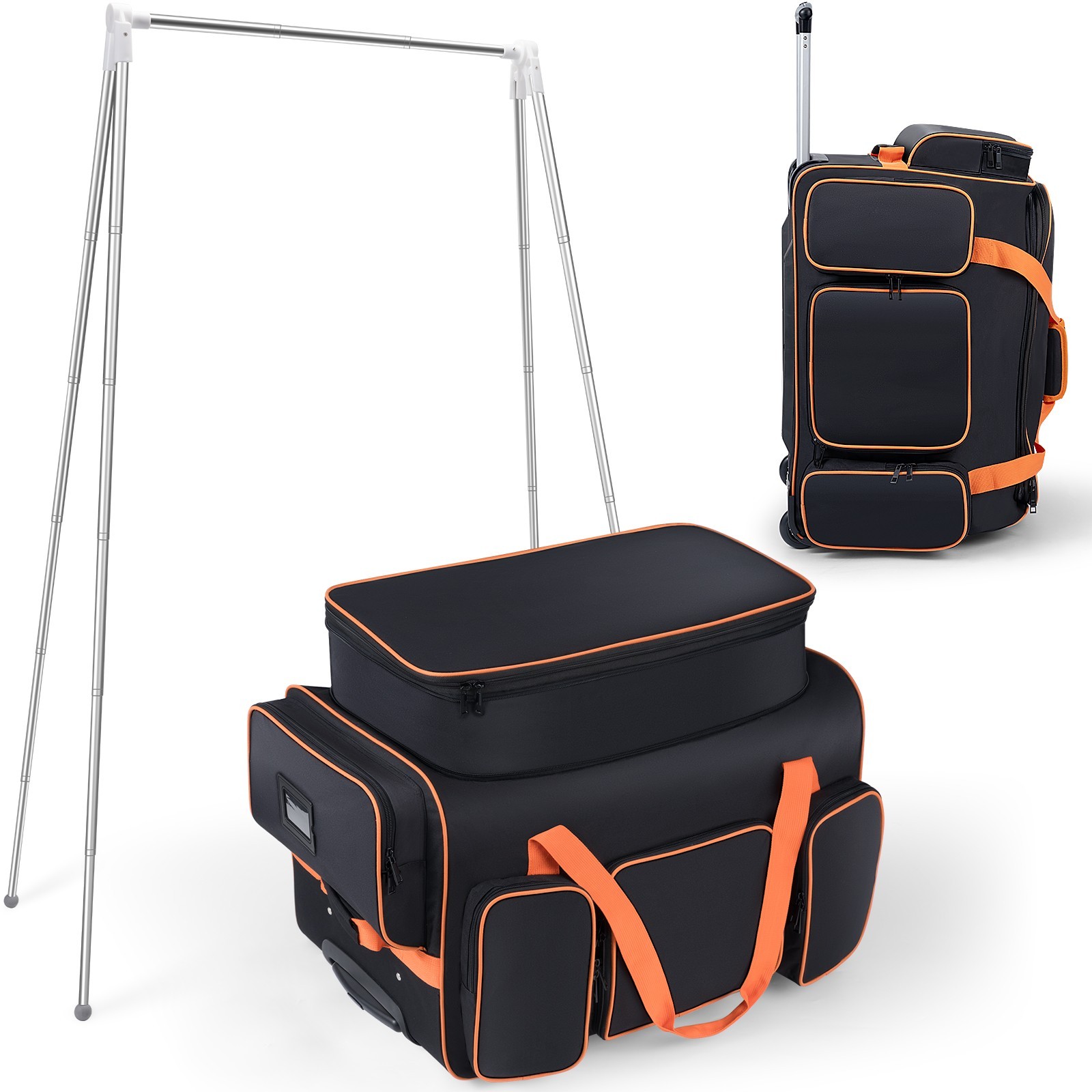 23″ Dance Bag with Garment Rack Dance Costumes Rolling Garment Bags For Travel