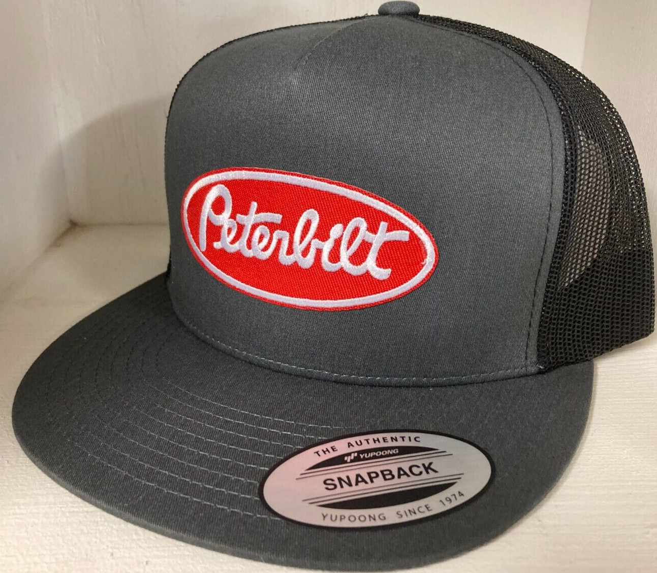 PETERBILT Retro TRUCKER Hat Cap Classic EMBROIDERED Vintage Patch New!
