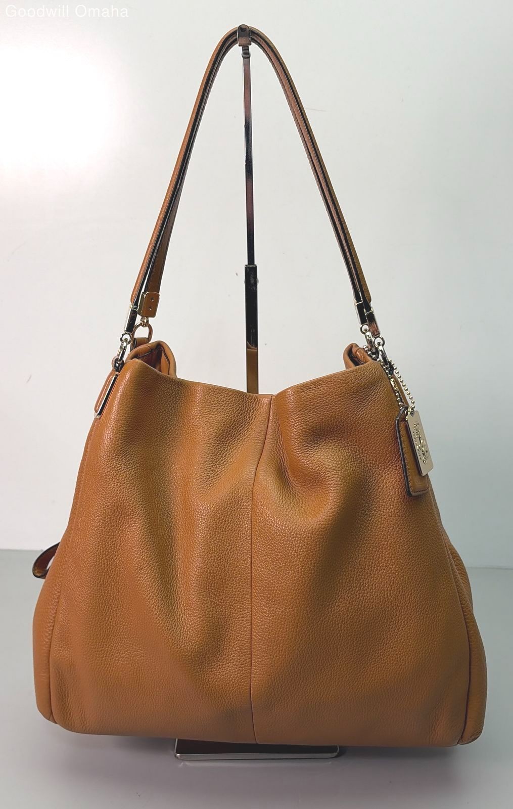 Authentic Coach Madison Phoebe Pebbled Leather Bag #26224 w/ COA