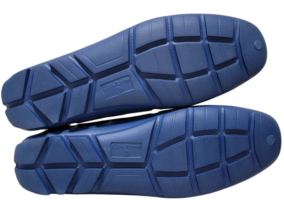 Club Room Men’s Atlas Perforated Driver Size 10 in Navy Summer Vacation Travel