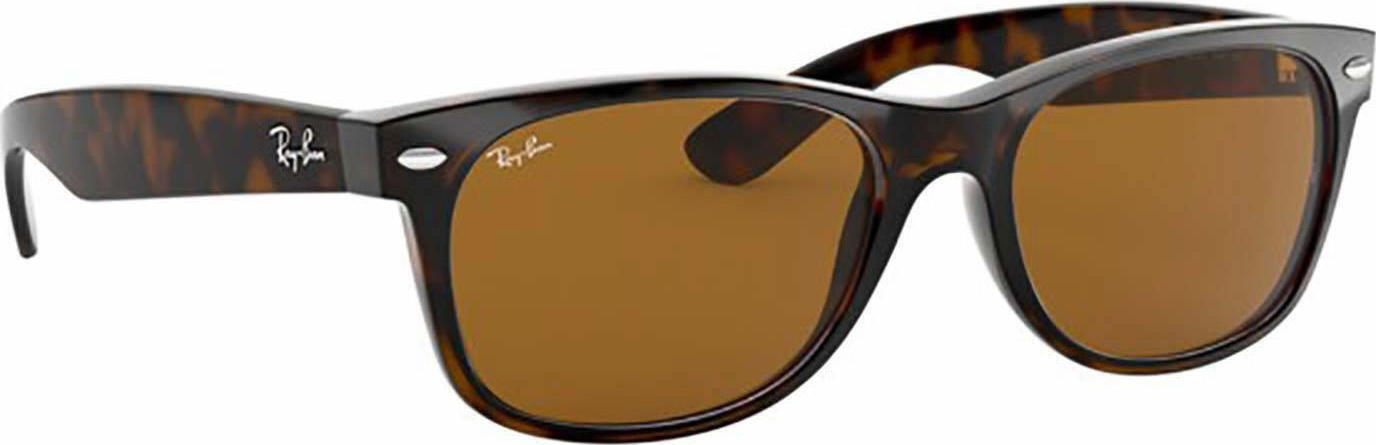 Ray-Ban New Wayfarer Tortoise 55 mm Brown Classic B-15 Sunglasses RB2132 710 55