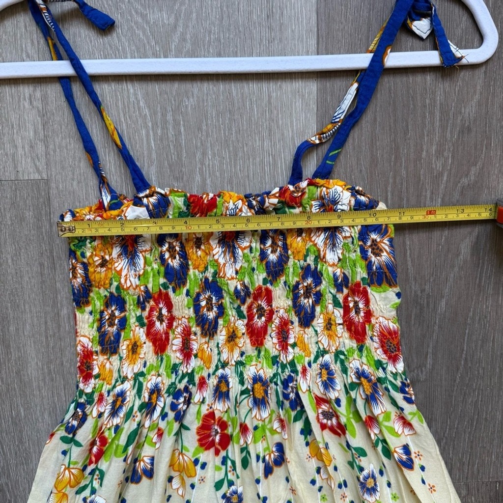 Source Unknown Multicolor Floral Mini Sundress Size S Beach Resortwear Summer