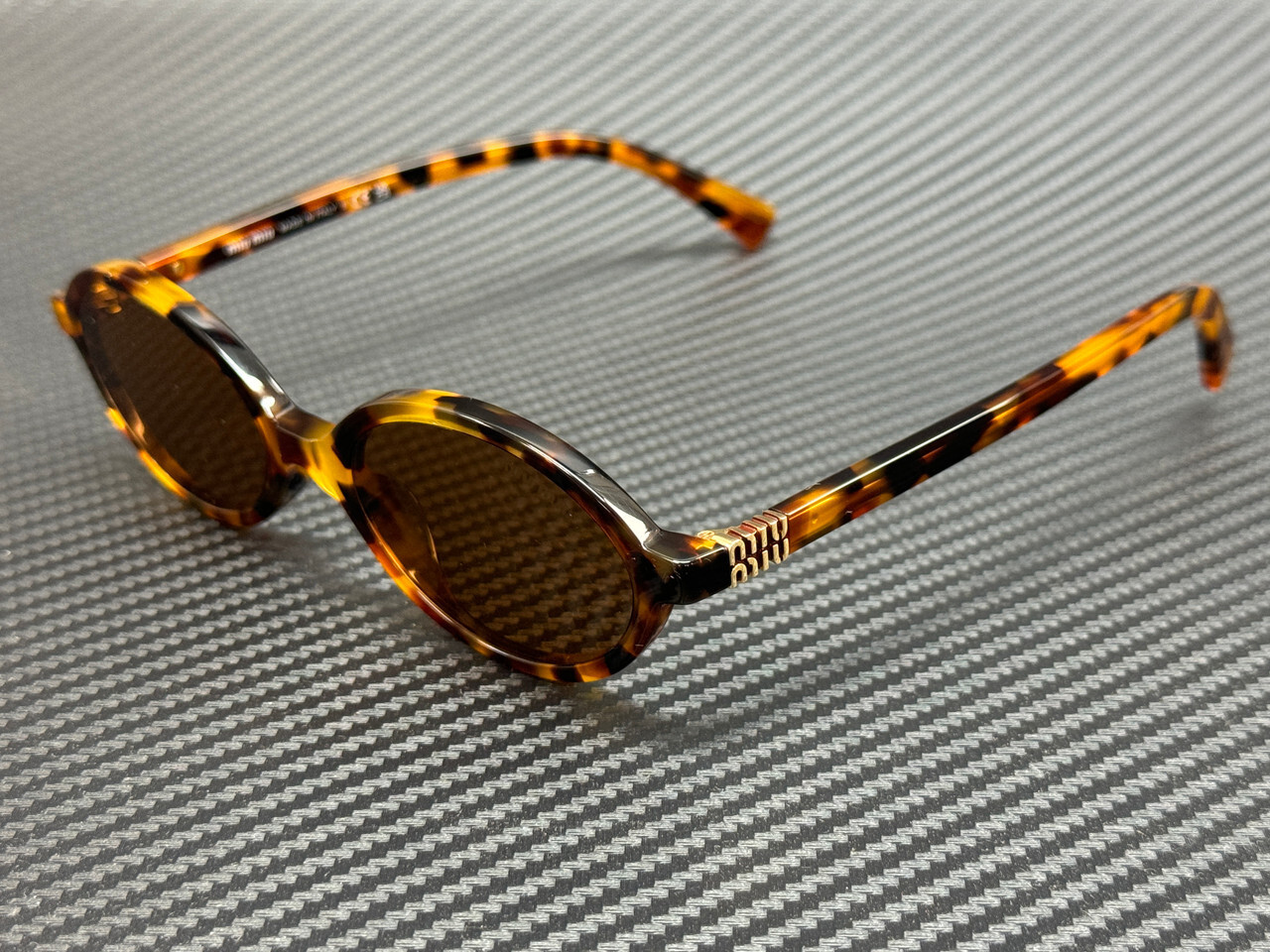 MIU MIU MU 04ZSF 19P2Z1 Light Havana Brown Women’s 50 mm Sunglasses