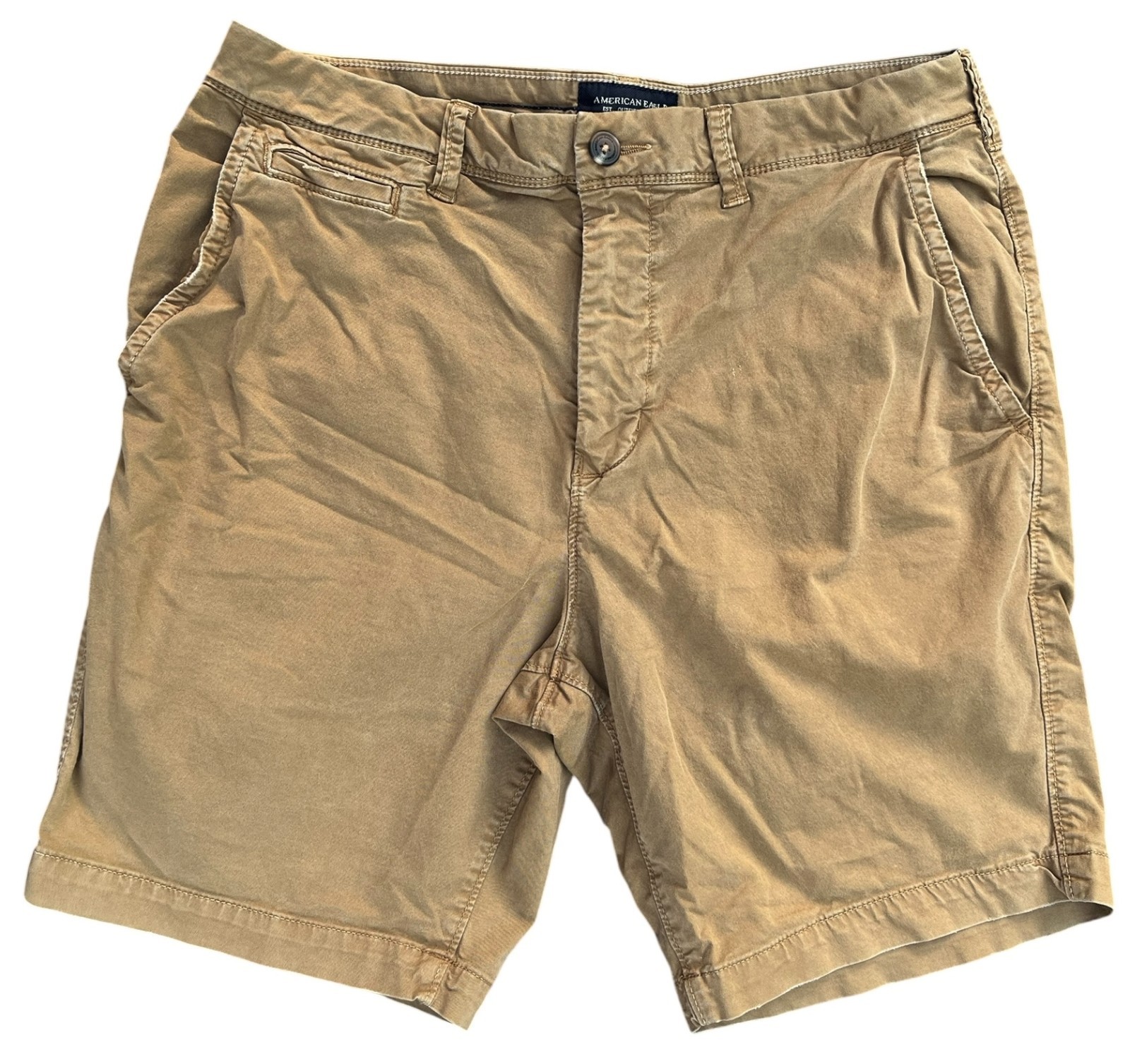 American Eagle Next Level Flex Slim Mens 34 Beige Shorts
