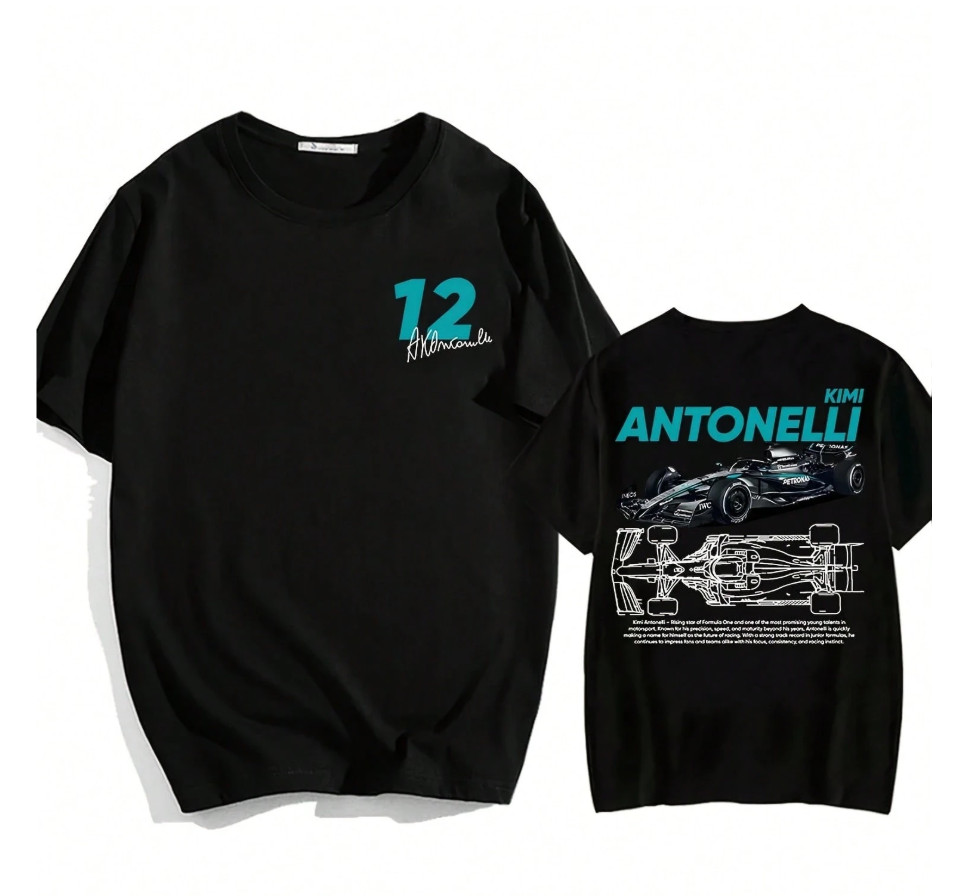 Kimi Antonelli #12 Racing T-Shirt Unisex Streetwear Graphic Tee