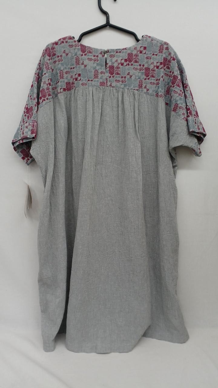 Gungendo Fruit Ice Embroidery Tunic Women’s Vintage Cotton Size Free